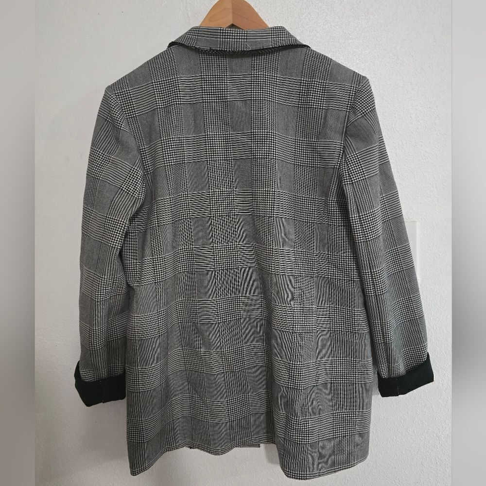 Bailey 44 Rough Around The Edges Plaid Boyfriend Blazer Size Medium - Picture 12 of 14